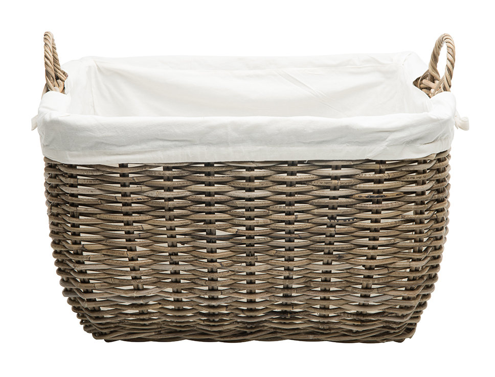 Ayriauna Hand Woven Laundry Basket with Handles Beachcrest Home™