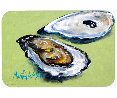 Rosecliff Heights Seagrove Two Shells Glass Cutting Board