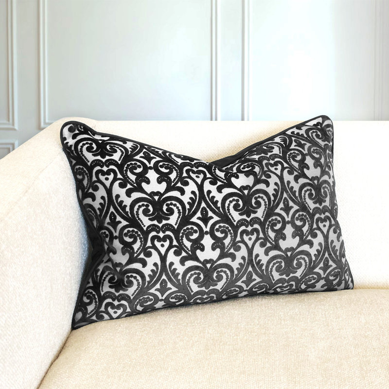 Rectangular Pillow Cover & Insert, Black