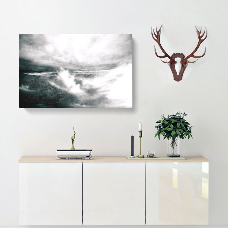Crashing Waves - Wrapped Canvas Painting, 50cm H x 76cm W x 3cm D