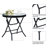 Gasan Folding Steel Side Table