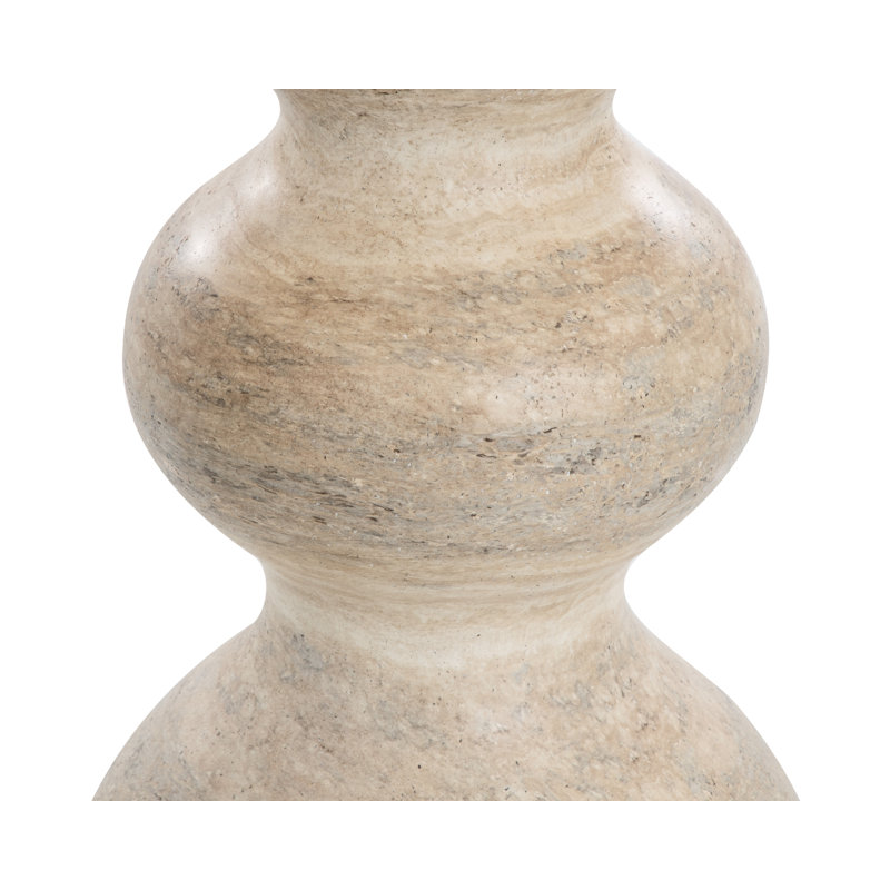 Raul Outdoor Round Bistro Table, Taupe