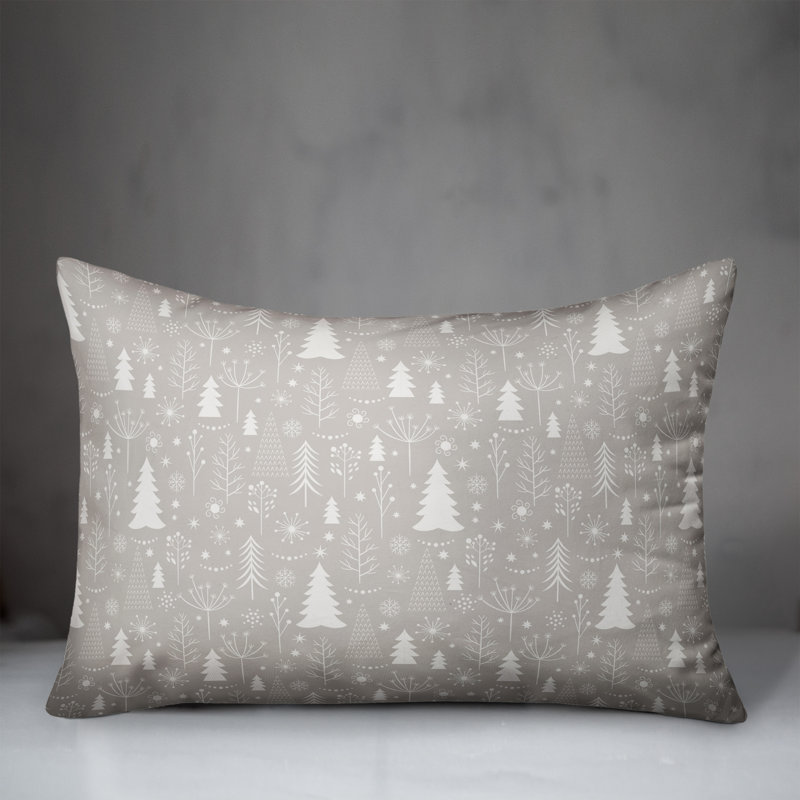 Housse de coussin rectangulaire et insert Vitrolles Winter Tree, H 14 po x l 20 po x P 1,5 po