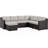Modular Patio Conversation Set with Cushions-397064410-397064411