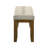 Modern 1Pc Tailored Bench Upholstered In Soft Neutral Fabric For Dining Room, Design, 15.5" Width Traditional With Enchantment, 32 Lb Massiveness