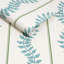Graham & Brown Laurel Leaf Stripe Blue & Green Wallpaper-1021657530