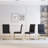 5- Piece Dining Table Set,Glass Top Metal Base Dining Tablewith 4 Faux Leather Dining Chairs-111233768-111233763
