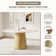 Modern Round Dining Table With Solid Wood Pedestal For 4-6 people