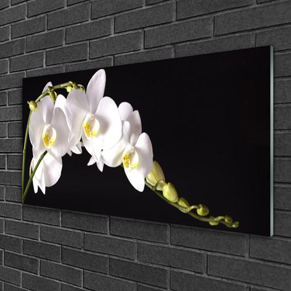 Flowers Floral - Unframed Photograph on Glass