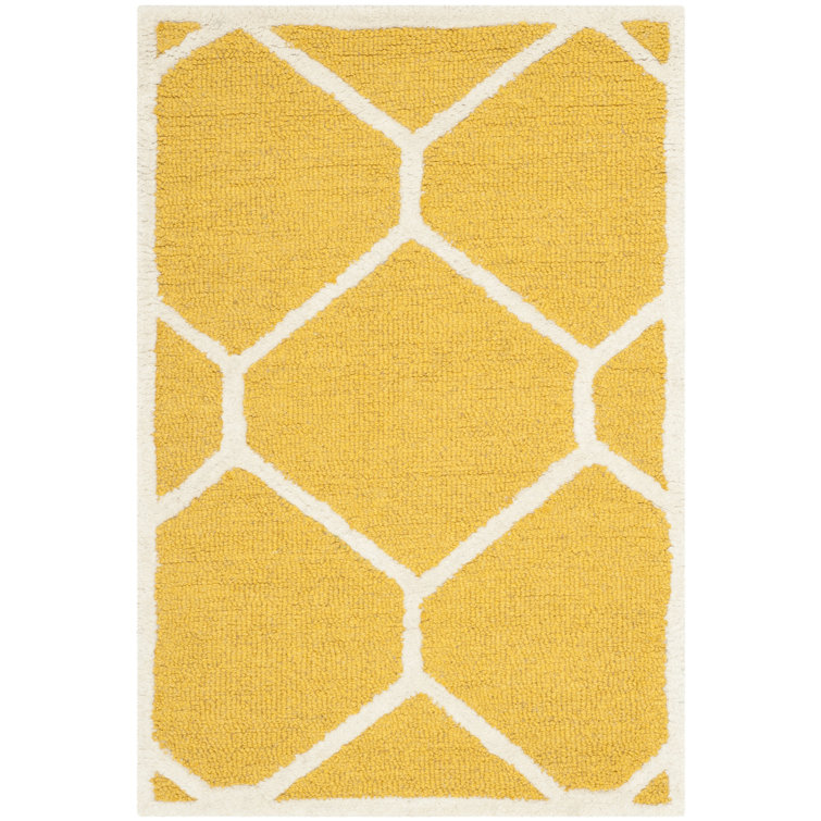 Deedgra Hand Tufted Wool Geometric Rug