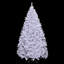 Arbre de Noël régulier blanc en PVC artificiel-1131538303