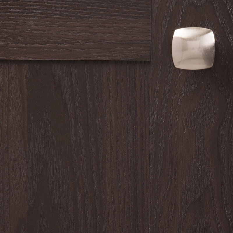 Euro Contemporary 1 1/2" Length Square Knob, Satin Nickel