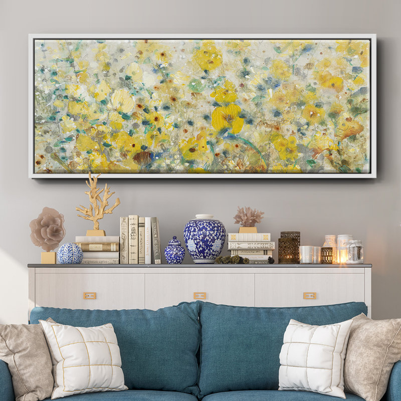 «Cheerful Garden II», toile encadrée, H 20 po x l 50 po