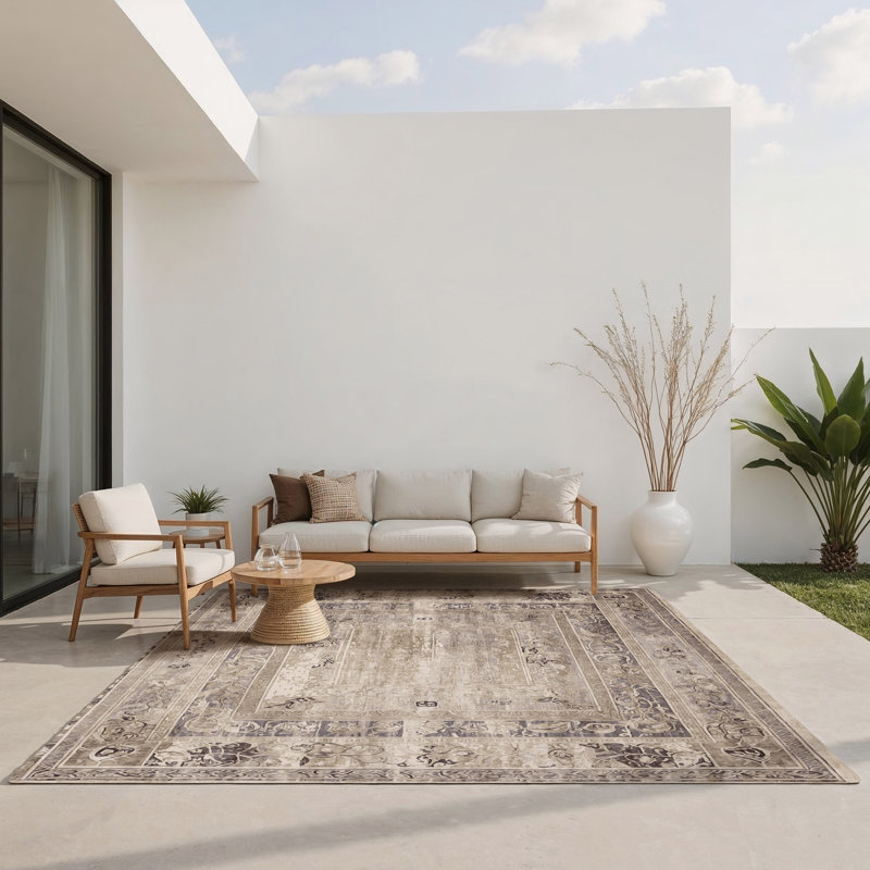 Knossos Legacy Indoor And Outdoor Area Rug, Rectangle 3' x 5'