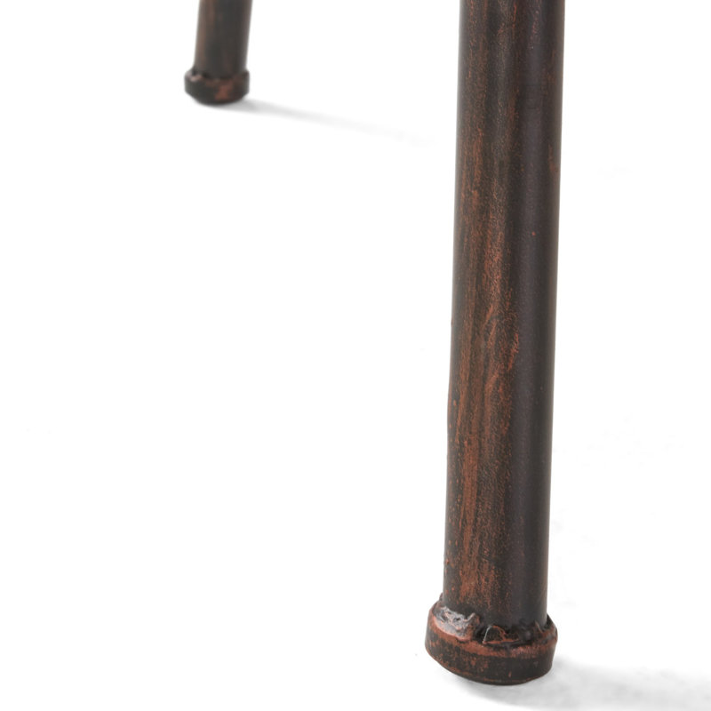 Belkis Adjustable Height Counter Stool with Metal Frame, Copper