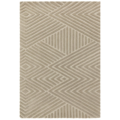Mendez Geometric Wool Hand Woven Area Rug