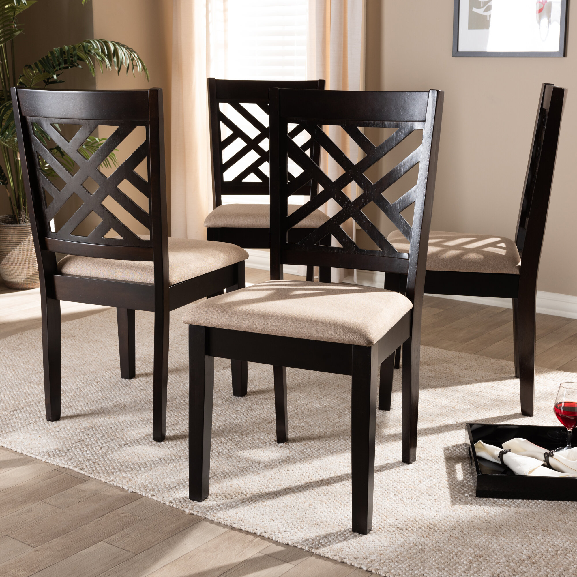 Wayfair cross 2025 back dining chairs