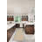 Nannette Handmade Light Beige Berber with Ice Blue Cotton Border Made in the USA Area Rug-1638436251