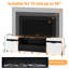 Meuble télé 80 po avec foyer 40 po, centre de divertissement avec rangement-662880453