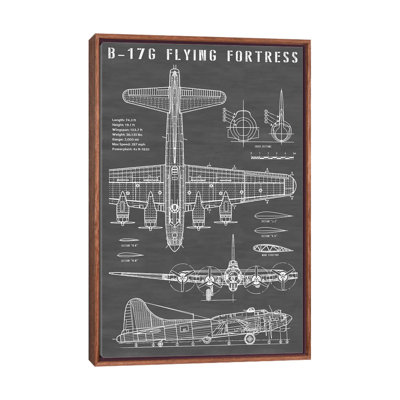 " B-17 Vintage Bomber Airplane | Black "