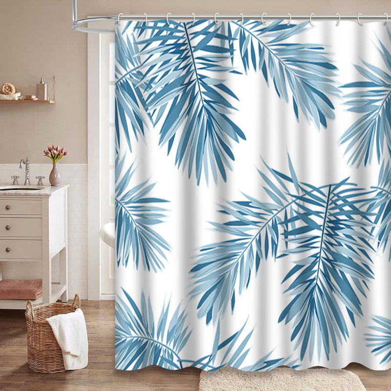 Rideau de douche Blue Indigo, L 72 po x l 78 po