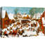 Illustration de village d'hiver, images de salon de campagne, impression sur toile encadrée, impression numérique.-698555734-698555733