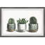 Metallic Cactus Pots by Parvez Taj - Single Picture Frame Painting-38598718
