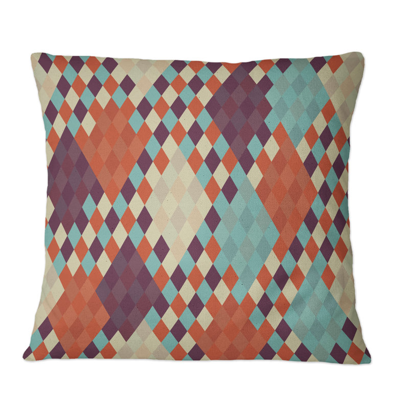 Geometric Throw Pillow, 16" x 16"