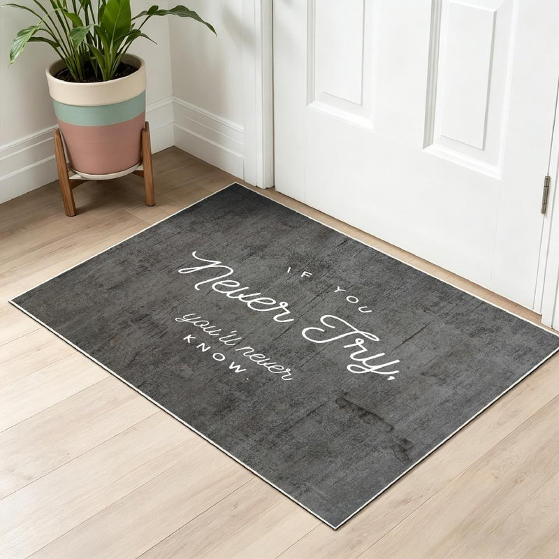 Tapis transparent lavable à la machine, inspirant et inspirant, Rectangle 32 po x 47 po