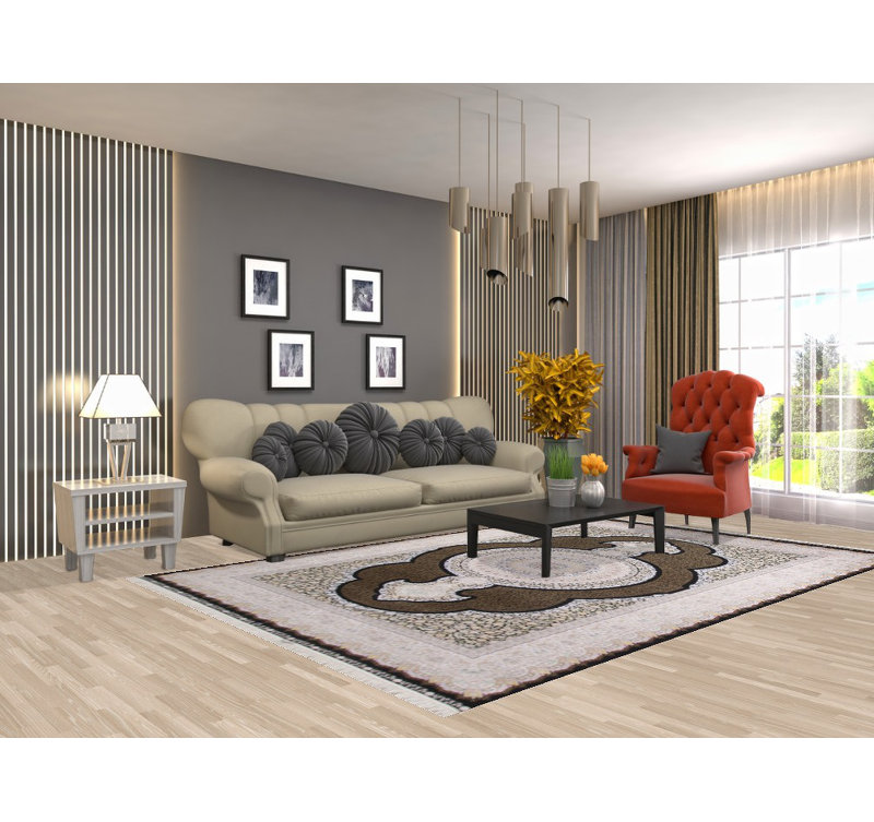 Tapis traditionnel noir 6 x 10