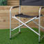 Gillian Aluminium & Canvas Directors Garden / Camping Chair - Black