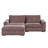 89'' Corduroy Sofa & Chaise-1569259594