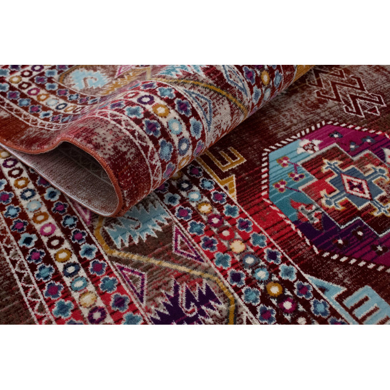 Lucha Geometric Indoor Rug, Rectangle 2' x 3'
