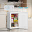 Congélateur vertical en acier de 3,0 pieds cubes, mini congélateur autoportant avec 7 réglages de température réglables, congélateur compact avec tablettes amovibles, porte réversible en acier inoxydable, blanc-120274857
