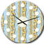 Motif de chaîne dorée - horloge murale moderne Mid-Century-40747489