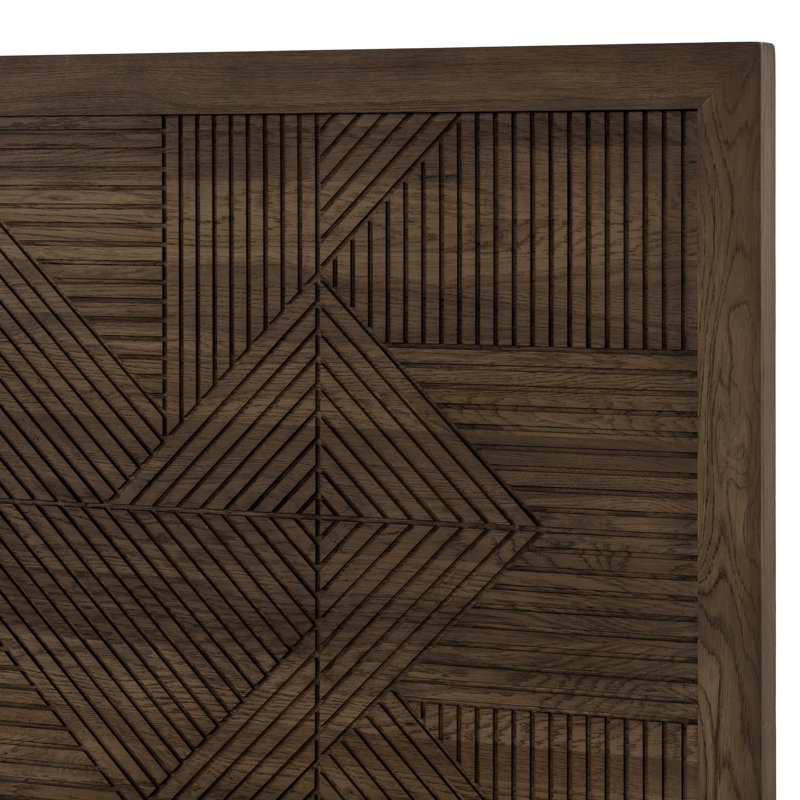 Santa Clara Platform Bed, California King, Oak Golden