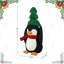 Décoration de Noël pingouin en tissu 21,25 po H