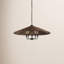 Luminaire suspendu en fer / rotin 5 lumières Venie
