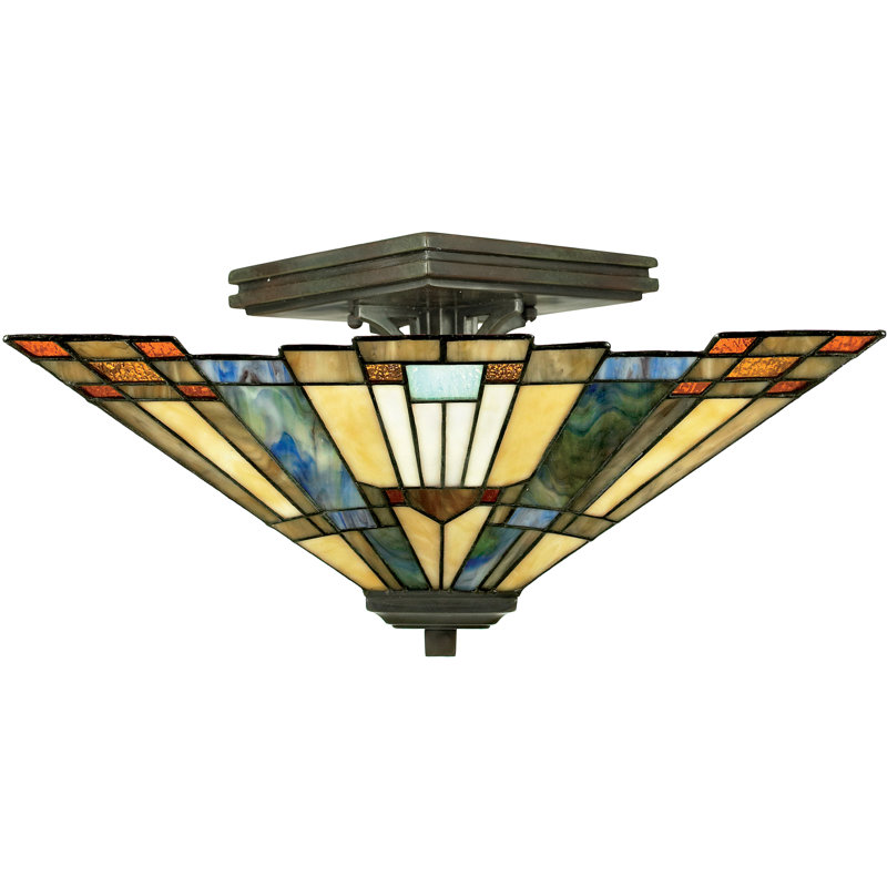 Inglenook Glass Semi Flush Mount