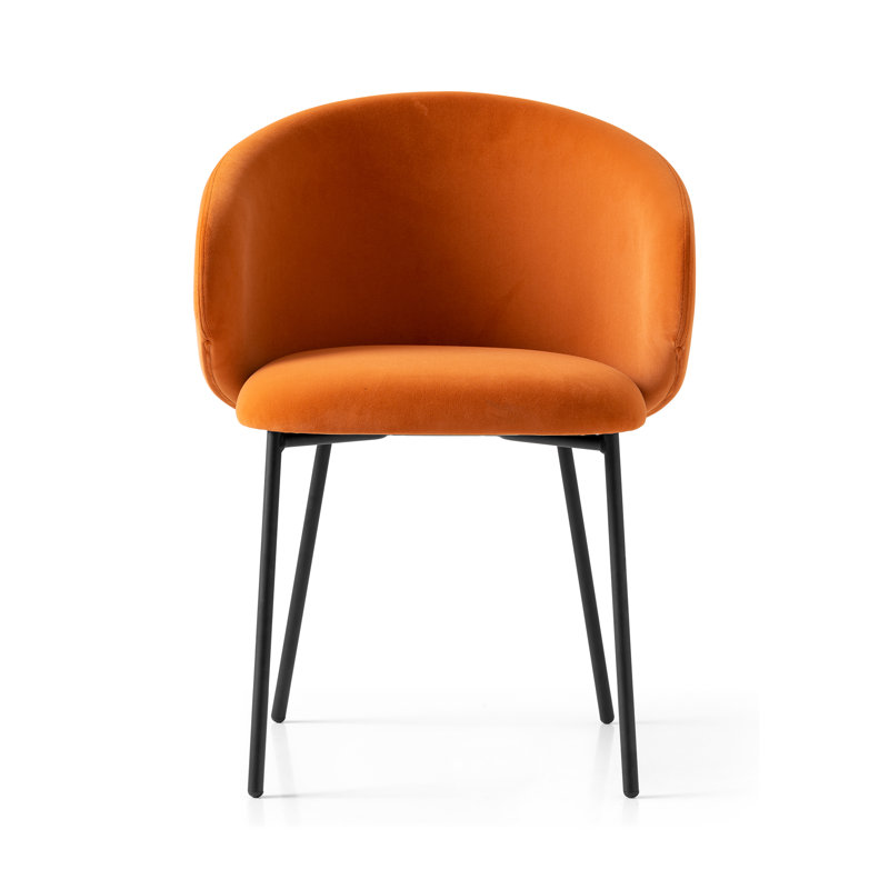 Tuka Upholstered Armchair with Metal Frame, Forest Green, Matte Black