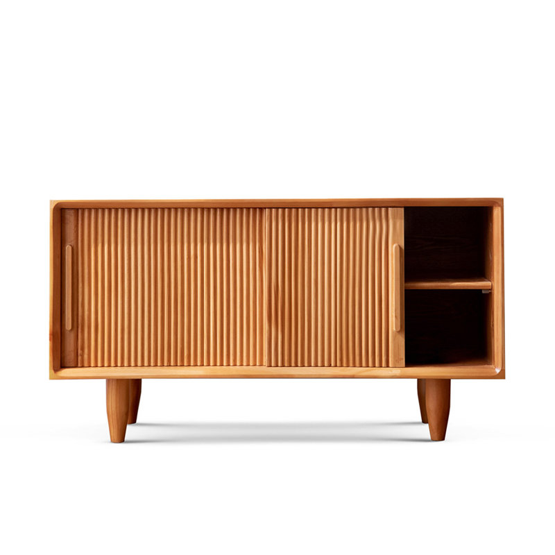 Modern Wood Entryway Long Storage Bench