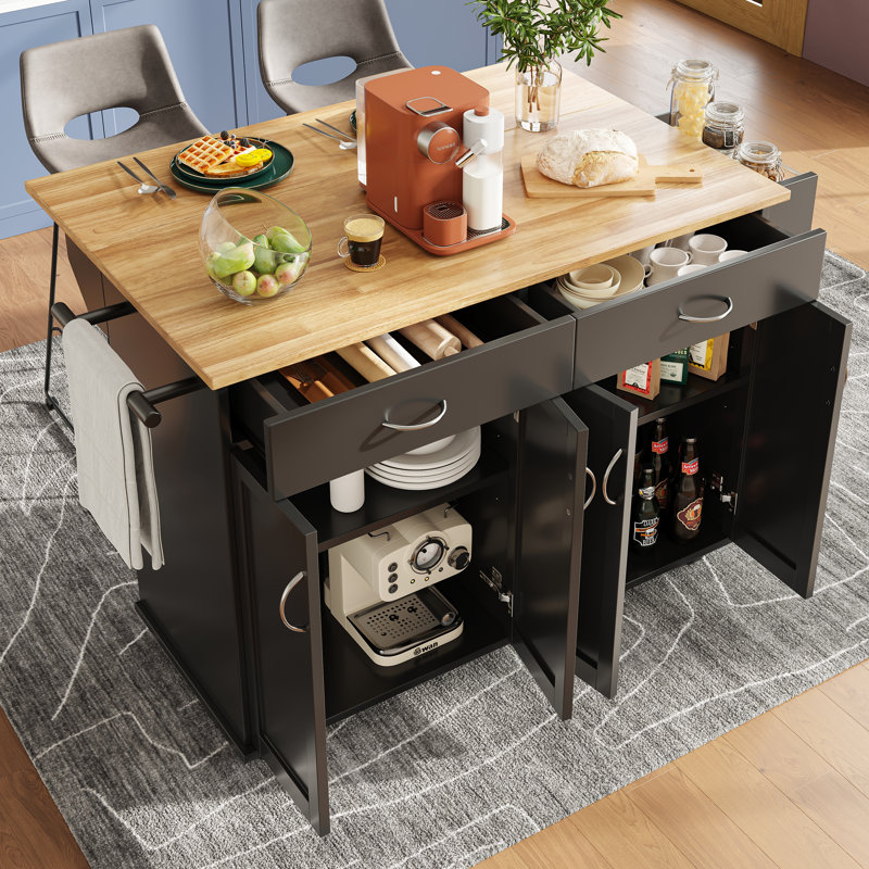 Kitchen Island, Black