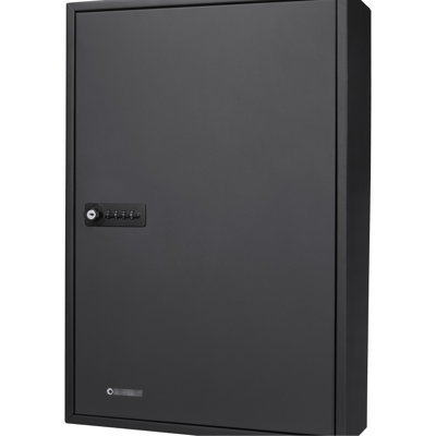Adjustable 200 Storage Cabinet - Gray Steel, Lock Security, Wall Mount, Colorful Tags For Quick Key Identification Combination Protection, Easy Finding