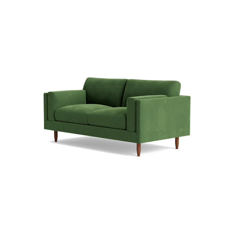 Skinny Fat Loveseat (70"), Performance Velvet - Ivy