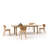 Japanese style solid wood dining table-105507799