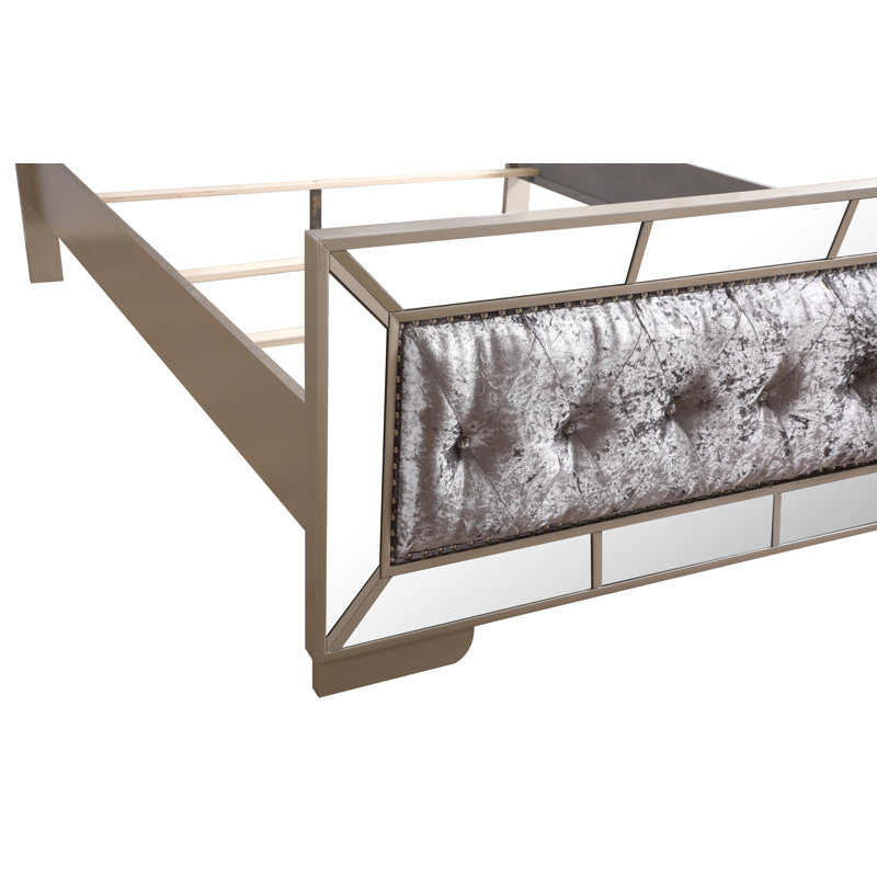 Bristol Standard Bed, Silver/Champagne, Queen