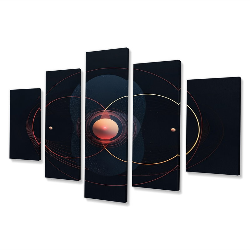 Alverta - Space Wall Art Living Room - 5 panneaux