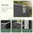 10X12ft Lockable Black Metal Shed With Built-In Window And Portable Tool Light - Spacious & Well-Lit Storage Solution-119188621