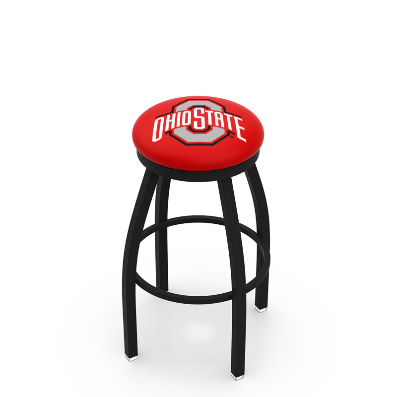 Tabouret de bar pivotant de 30 po NCAA, Ride noire, Ohio State University