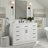 Tidworth 48'' Solid Wood Single Bathroom Vanity with 1.5'' White Quartz Top Sink-1392343744-1358091735